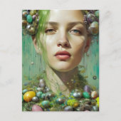 Mooie Pasen godin Briefkaart (Voorkant)