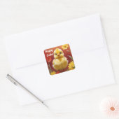 Mooie Pasen Kuiken Sticker (Envelop)