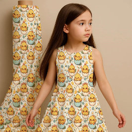 Mooie Pasen Kuikenstof – Kawaii Baby Kuiken Lente Stof