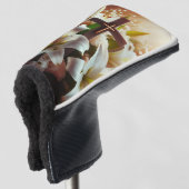 Mooie Pasen lelie kruis Golfheadcover (3/4 voorkant)
