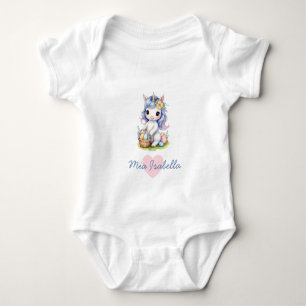 Mooie Pasen / Lente Eenhoorn Baby Bodysuit