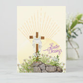 Mooie Pasen Zegeningen Feestdagenkaart (Staand voorkant)