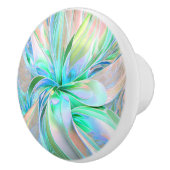 Mooie pasteelkleuren fractal Ceramic Knob Keramische Knop (Rechts)