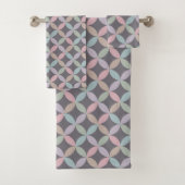 Mooie pastel Abstract geometrisch Bad Handdoek (Insitu)