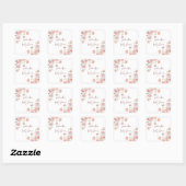 Mooie Pastel Babyshower Vierkante Sticker (Vel)