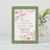 Mooie Pastel Bloemblaadjes Kaart (Staand voorkant)