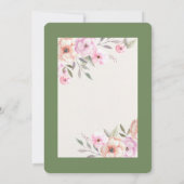Mooie Pastel Bloemblaadjes Kaart (Achterkant)