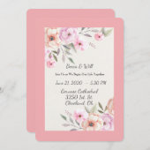 Mooie Pastel Bloemblaadjes Kaart (Voorkant / Achterkant)