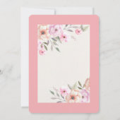 Mooie Pastel Bloemblaadjes Kaart (Achterkant)