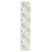 Mooie pastel bloemenpatroon medium tafelloper (Voorkant)