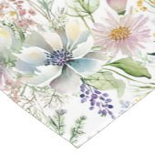 Mooie pastel bloemenpatroon medium tafelloper (Hoek)