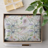 Mooie pastel bloemenpatroon tissuepapier (Geschenk)