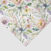 Mooie pastel bloemenpatroon tissuepapier (Detail)