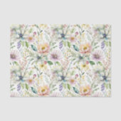Mooie pastel bloemenpatroon tissuepapier (Voorkant)