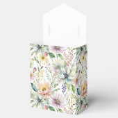 Mooie pastel bloemenprint bedankdoosjes (Geopend)