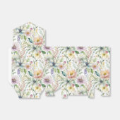Mooie pastel bloemenprint bedankdoosjes (Uitgevouwen)