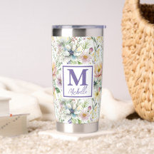 Mooie pastel bloemenprint gepersonaliseerd