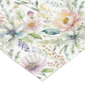 Mooie pastel bloemenprint tafelkleed (Gekanteld)