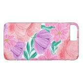 Mooie pastel bloemenWaterverf Case-Mate iPhone Case (Achterkant (Horizontaal))