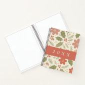 Mooie pastel bloempatroon Spiraal Notebook Notitieboek (Binnen)