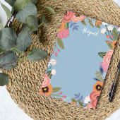 Mooie Pastel Boho Flowers - Aangepaste naam Post-it® Notes