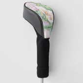 Mooie Pastel Calla Lelie Gepersonaliseerd Golfheadcover (Schuin)