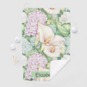 Mooie Pastel Calla Lelie Persoonlijk Golfhanddoek (Insitu)