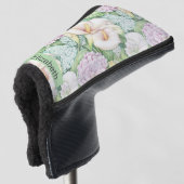 Mooie Pastel Calla Lily Gepersonaliseerd Golfheadcover (3/4 voorkant)