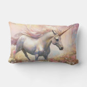 Mooie Pastel Gouden Magische Eenhoorn Kussen (Achterkant)