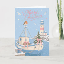 Mooie Pastel Haven Kerst Scene