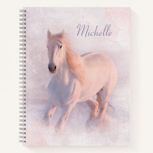 Mooie Pastel Horse Notitieboek (Voorkant)