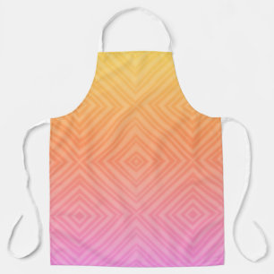 Mooie Pastel Hypnotische Diamant Moderne Pop Art Schort