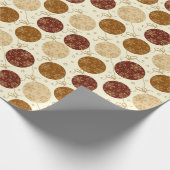 mooie pastel kerst hangballen. cadeaupapier (Hoek)