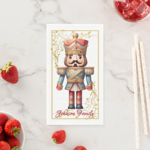Mooie Pastel Kerst Notenkraker Papieren Servet