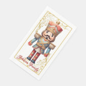 Mooie Pastel Kerst Notenkraker Papieren Servet (Hoek)
