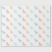 Mooie Pastel Kleurrijke Paarden Stippen Patroon 20 Cadeaupapier (Vlak)