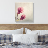 Mooie pastel magnolia bloem canvas afdruk (Insitu (Slaapkamer))
