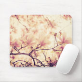 Mooie pastel magnolia bloem muismat (Met muis)