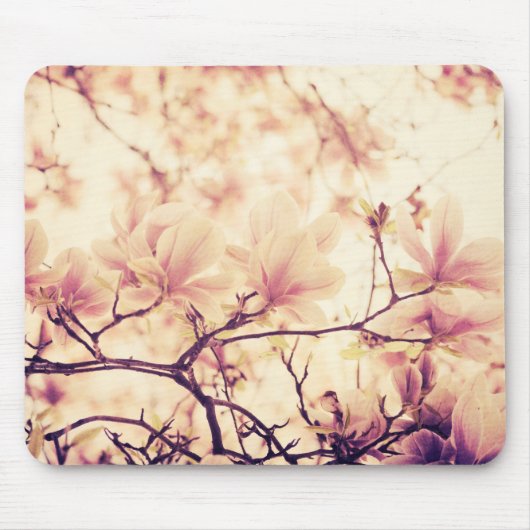 Mooie pastel magnolia bloem muismat (Voorkant)