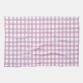 Mooie Pastel Paarse Gingham Theedoek (Horizontaal)