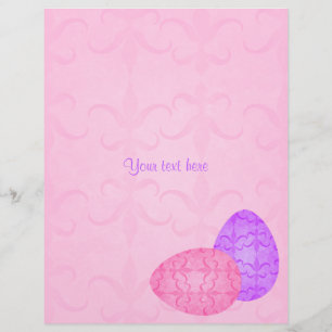 Mooie pastel Paaseieren Flyer