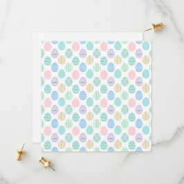 Mooie Pastel Paaseieren Patroon Save The Date