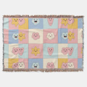 Mooie Pastel Patchwork Dekbed Deken (Voorkant)