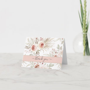 Mooie Pastel Pink Floral, bedankt