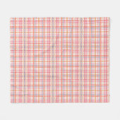 Mooie Pastel Plaid Fleece Deken (Voorkant (Horizontaal))