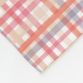 Mooie Pastel Plaid Fleece Deken (Hoek)