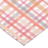 Mooie Pastel Plaid Korte Tafelloper (Hoek)