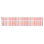 Mooie Pastel Plaid Korte Tafelloper (Horizontaal)