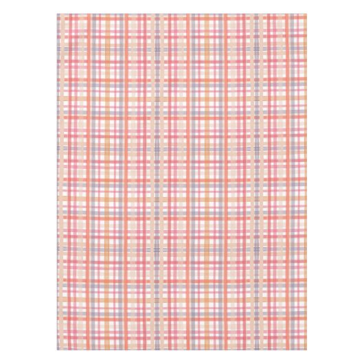 Mooie Pastel Plaid Tafelkleed (Voorkant)