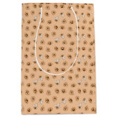 Mooie Pastel Pompoen Halloween Patroon Inpakpapier Medium Cadeauzakje (Voorkant)